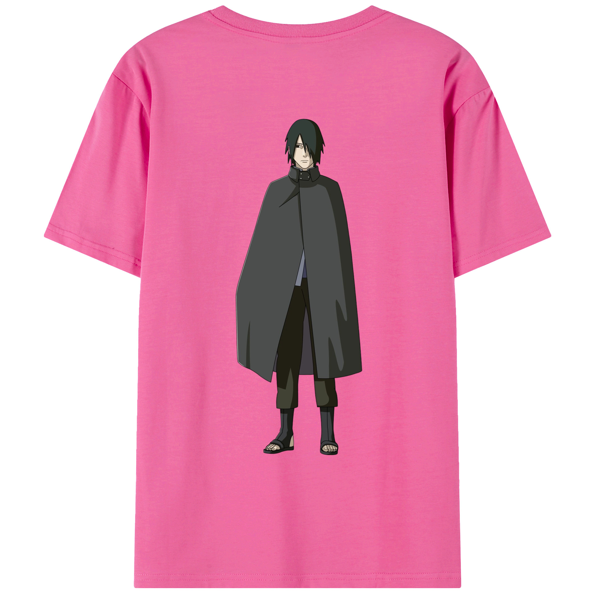 （画像用） NARUTO -ナルト- うちは サスケ Uchiha Sasuke レディース半袖Tシャツ(バックプリント)